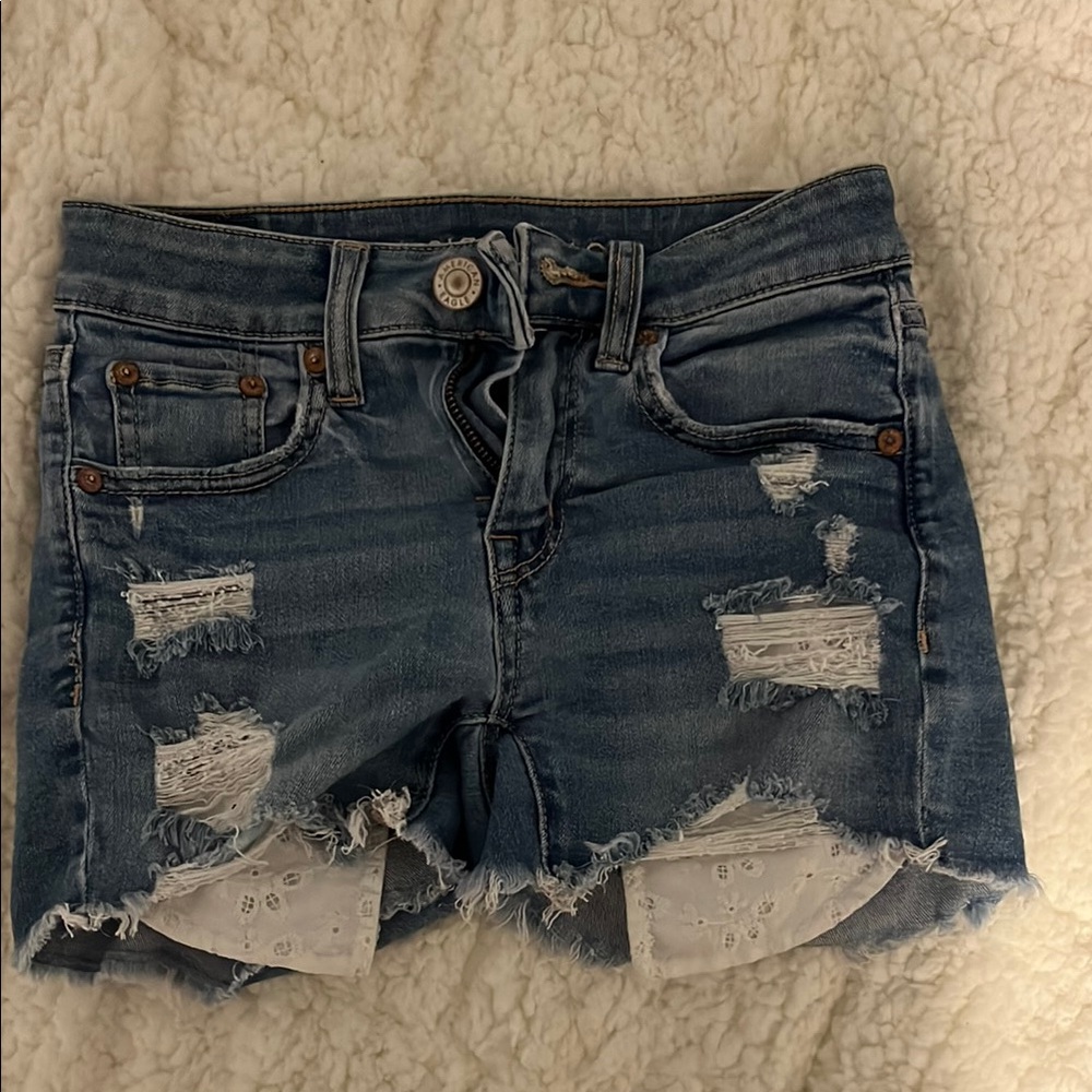 American Eagle Distressed Denim Shorts